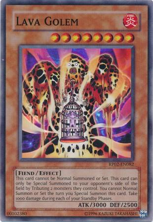 Lava Golem [RP02-EN082] Super Rare | Cracking-Singles