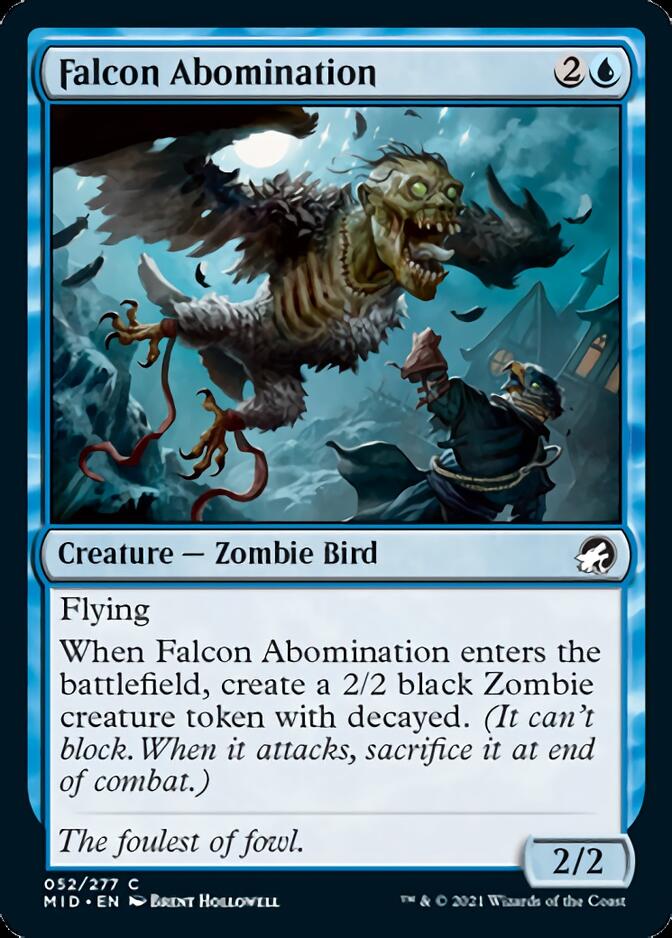 Falcon Abomination [Innistrad: Midnight Hunt] | Cracking-Singles