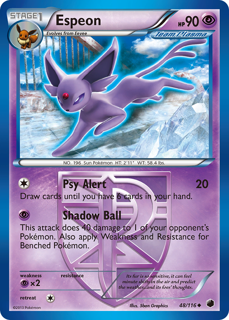 Espeon (48/116) [Black & White: Plasma Freeze] | Cracking-Singles