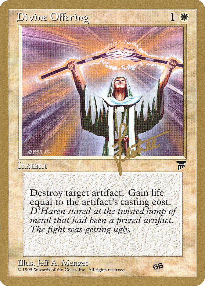 Divine Offering (Bertrand Lestree) (SB) [Pro Tour Collector Set] | Cracking-Singles