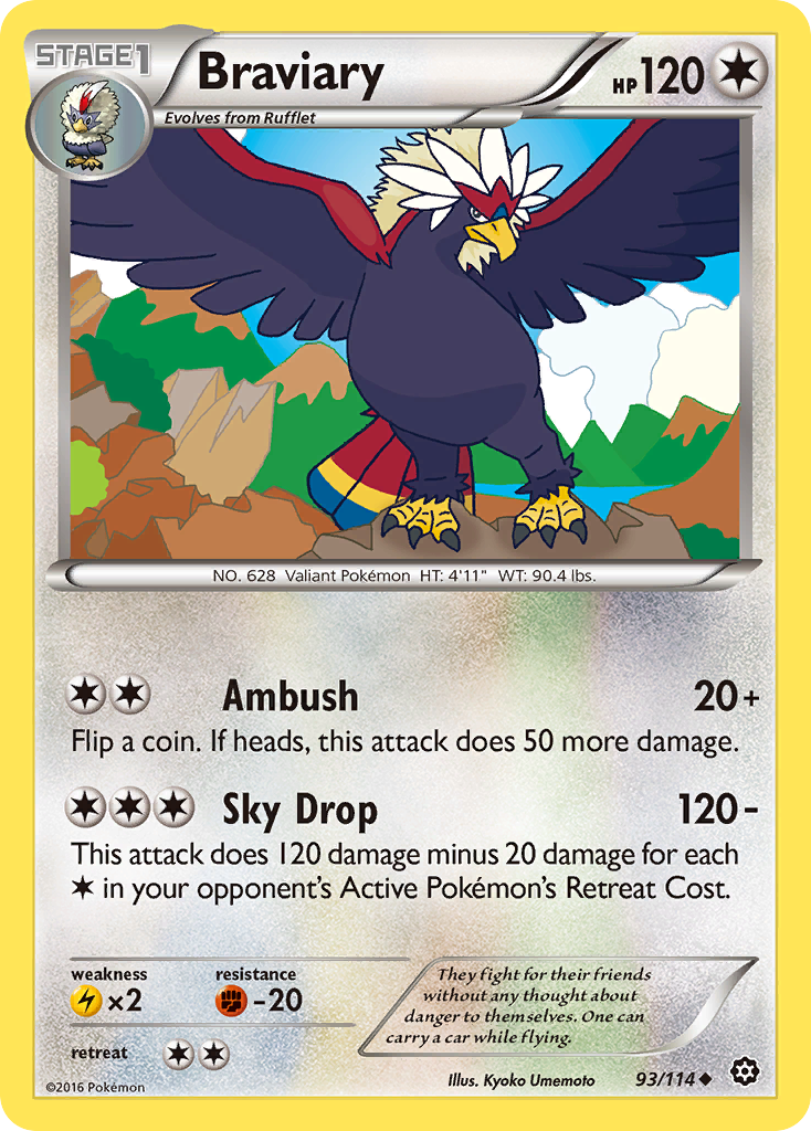 Braviary (93/114) [XY: Steam Siege] | Cracking-Singles