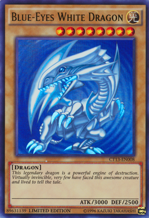 Blue-Eyes White Dragon [CT13-EN008] Ultra Rare | Cracking-Singles