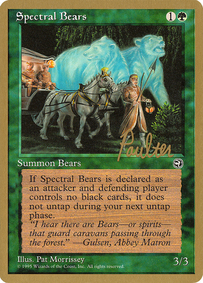 Spectral Bears (Preston Poulter) [Pro Tour Collector Set] | Cracking-Singles