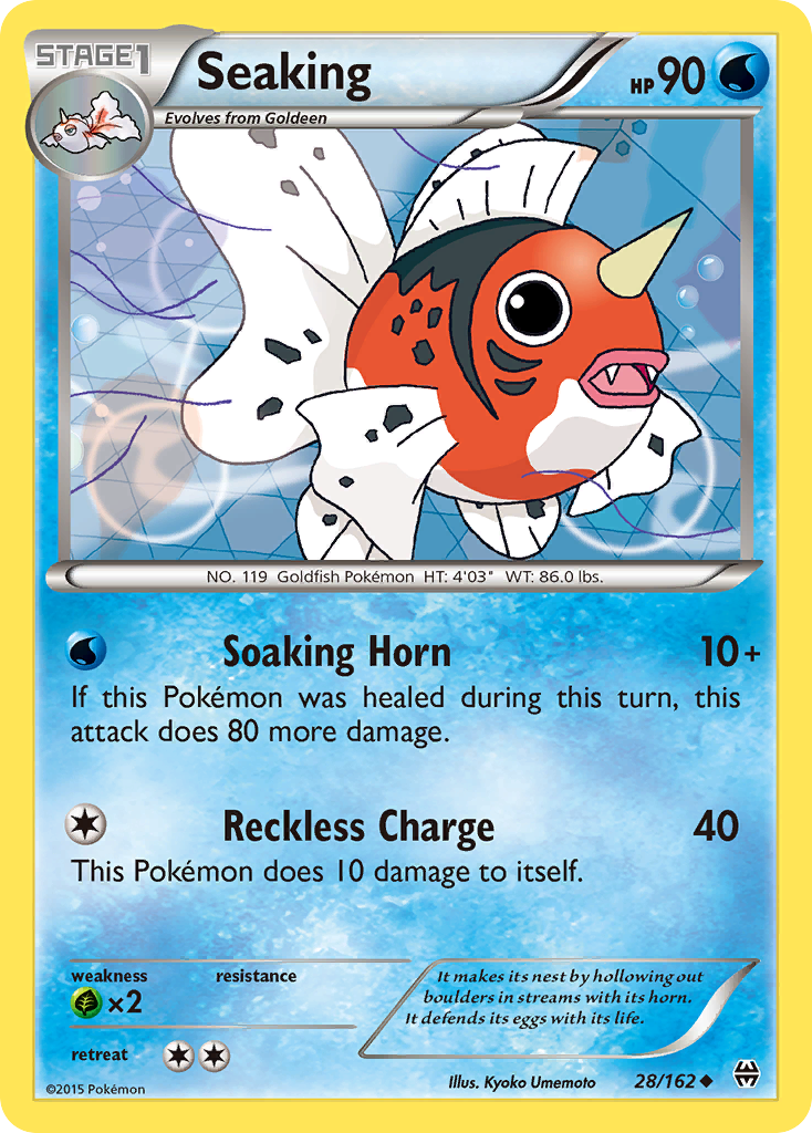 Seaking (28/162) [XY: BREAKthrough] | Cracking-Singles