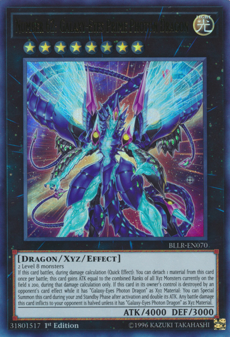 Number 62: Galaxy-Eyes Prime Photon Dragon [BLLR-EN070] Ultra Rare | Cracking-Singles