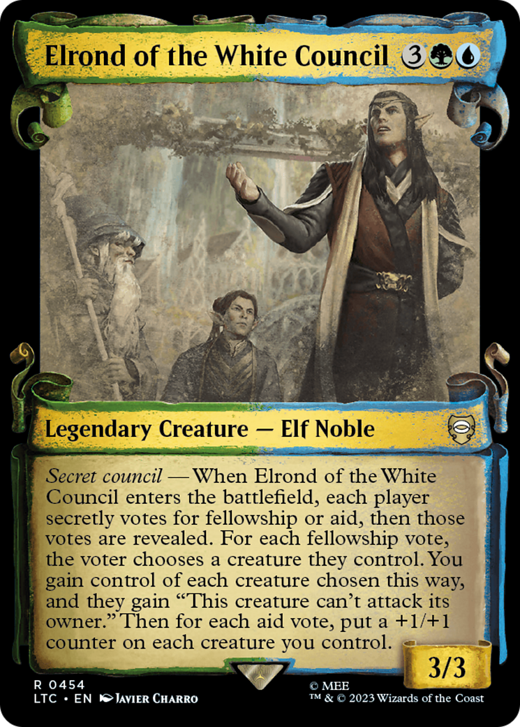 Elrond of the White Council [The Lord of the Rings: Tales of Middle-Earth Commander Showcase Scrolls] | Cracking-Singles