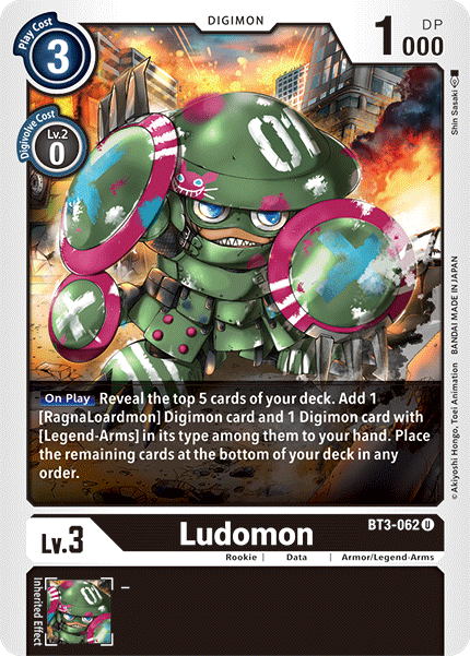 Ludomon [BT3-062] [Release Special Booster Ver.1.5] | Cracking-Singles