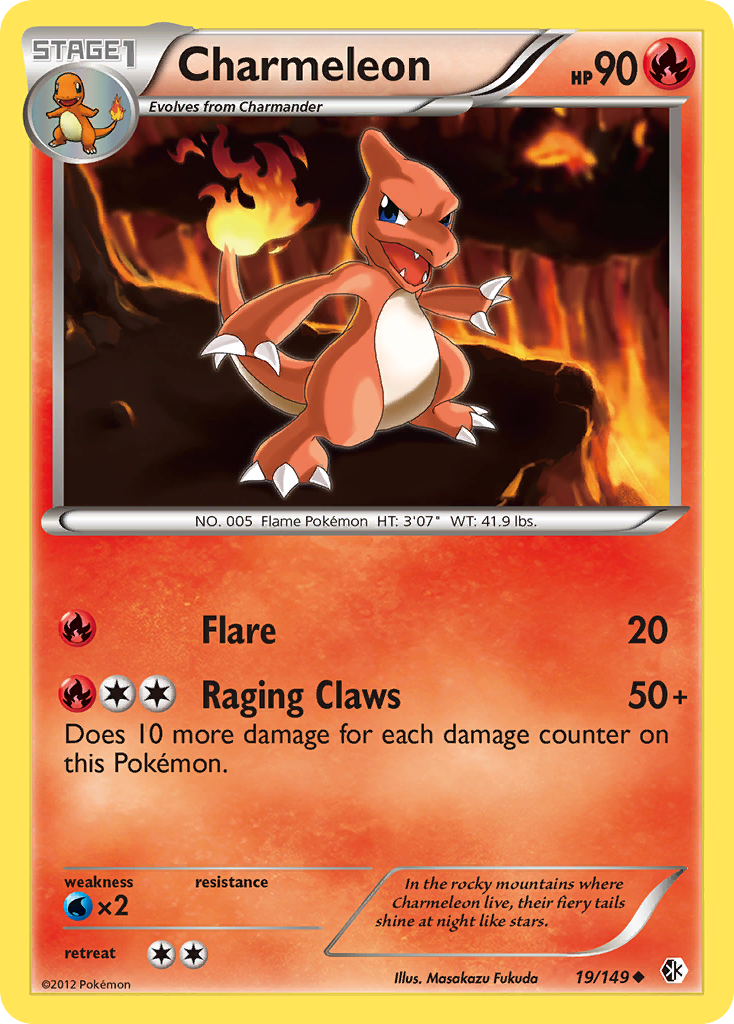 Charmeleon (19/149) [Black & White: Boundaries Crossed] | Cracking-Singles