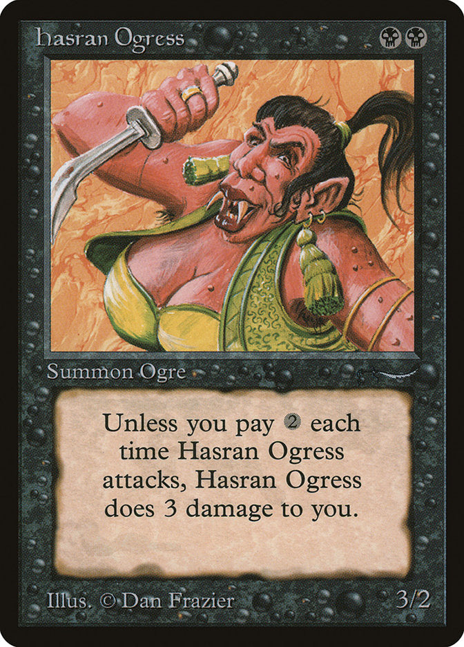 Hasran Ogress (Dark Mana Cost) [Arabian Nights] | Cracking-Singles