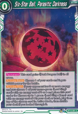 Six-Star Ball, Parasitic Darkness [BT12-081] | Cracking-Singles