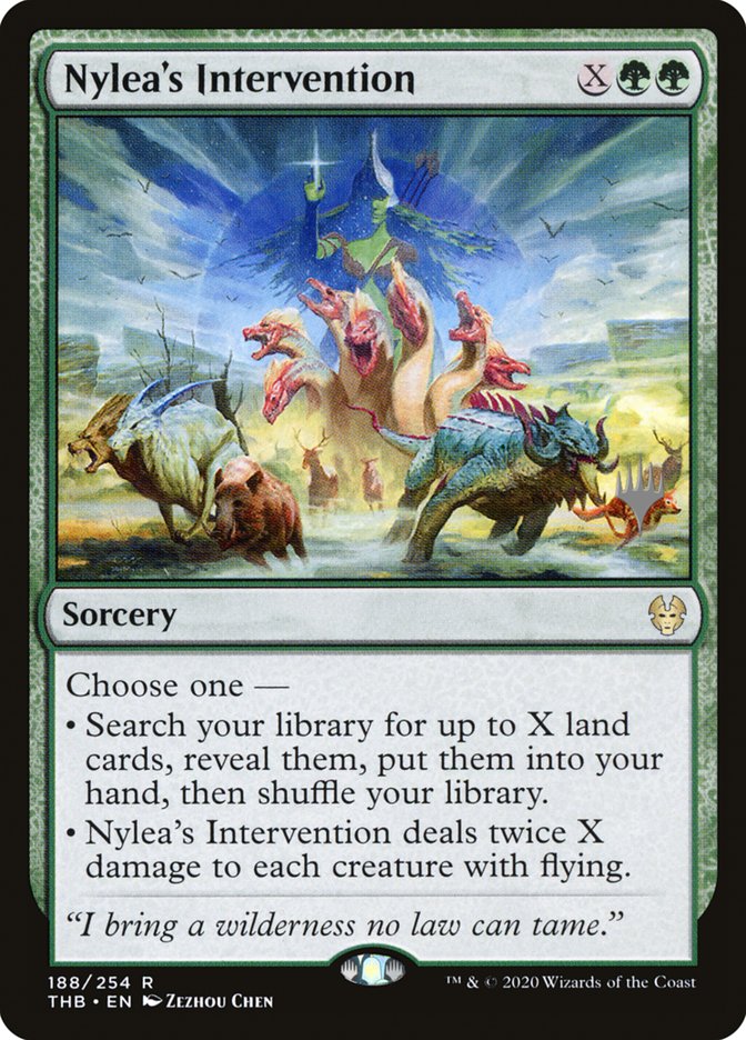 Nylea's Intervention (Promo Pack) [Theros Beyond Death Promos] | Cracking-Singles