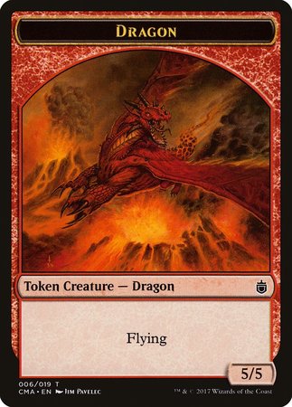 Dragon Token (006) [Commander Anthology Tokens] | Cracking-Singles