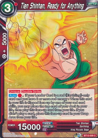 Tien Shinhan, Ready for Anything [BT12-009] | Cracking-Singles