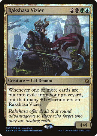 Rakshasa Vizier [Khans of Tarkir Promos] | Cracking-Singles