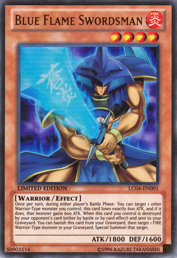 Blue Flame Swordsman [LC04-EN001] Ultra Rare | Cracking-Singles