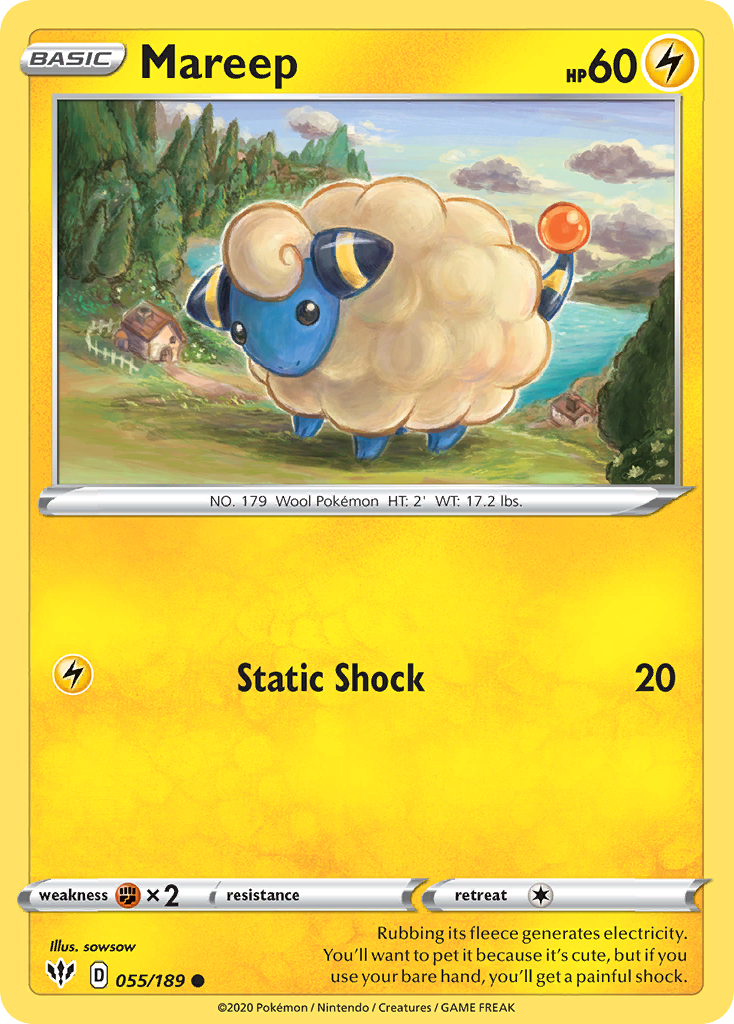 Mareep (055/189) [Sword & Shield: Darkness Ablaze] | Cracking-Singles