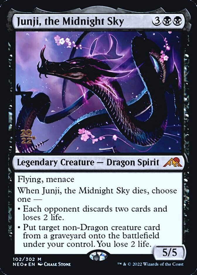 Junji, the Midnight Sky [Kamigawa: Neon Dynasty Prerelease Promos] | Cracking-Singles