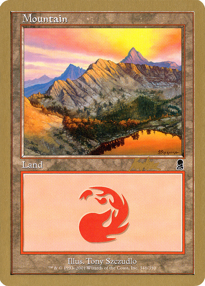 Mountain (bk346) (Brian Kibler) [World Championship Decks 2002] | Cracking-Singles