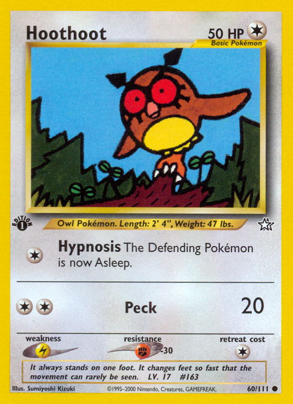 Hoothoot (60/111) [Neo Genesis 1st Edition] | Cracking-Singles