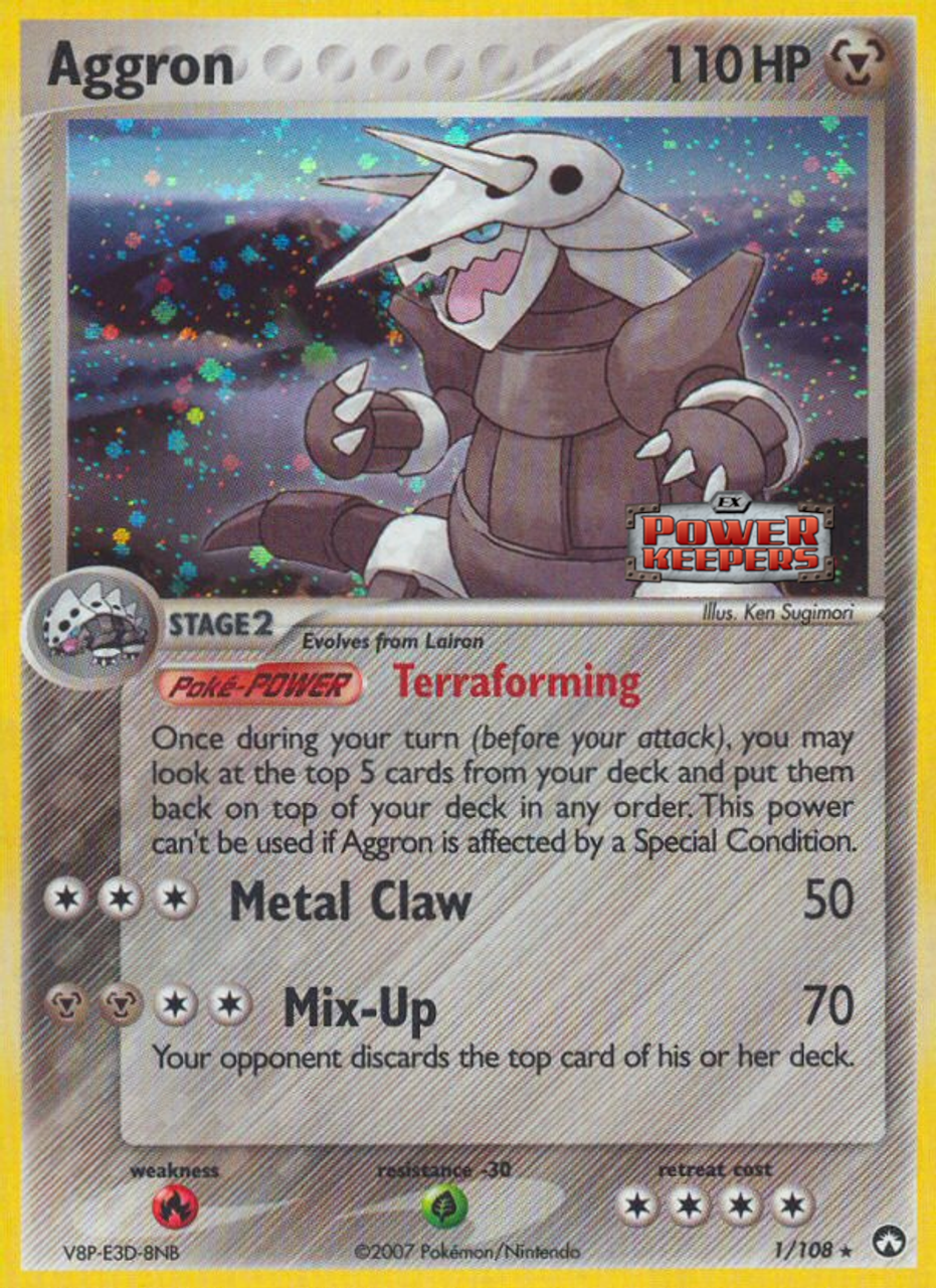 Aggron (1/108) (Stamped) [EX: Power Keepers] | Cracking-Singles