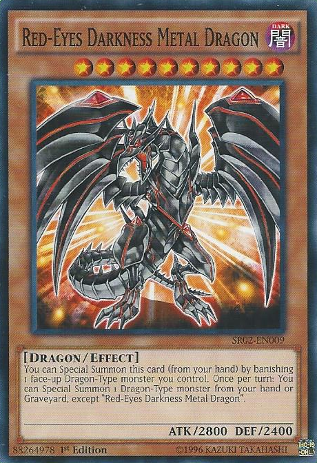 Red-Eyes Darkness Metal Dragon [SR02-EN009] Common | Cracking-Singles