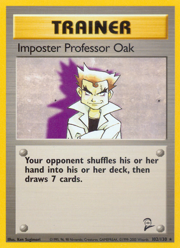 Imposter Professor Oak (102/130) [Base Set 2] | Cracking-Singles