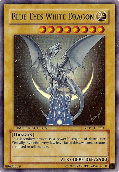 Blue-Eyes White Dragon [YAP1-EN001] Ultra Rare | Cracking-Singles