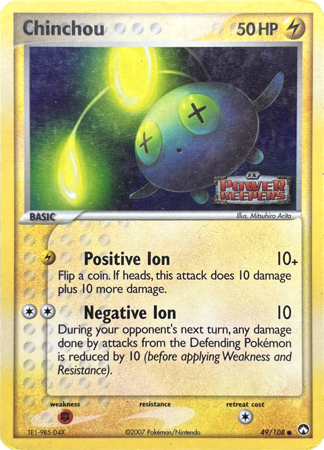 Chinchou (49/108) (Stamped) [EX: Power Keepers] | Cracking-Singles