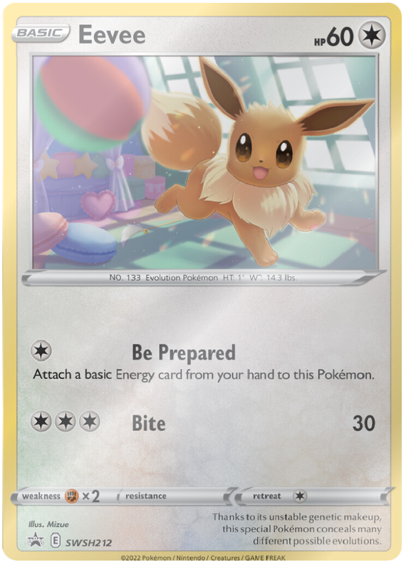 Eevee (SWSH212) [Sword & Shield: Black Star Promos] | Cracking-Singles