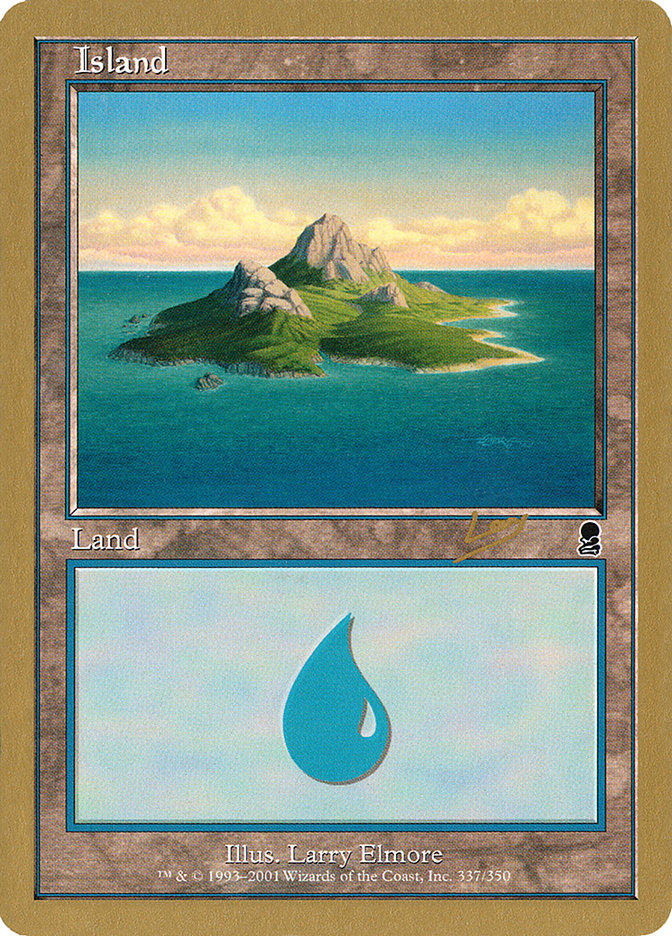 Island (rl337) (Raphael Levy) [World Championship Decks 2002] | Cracking-Singles