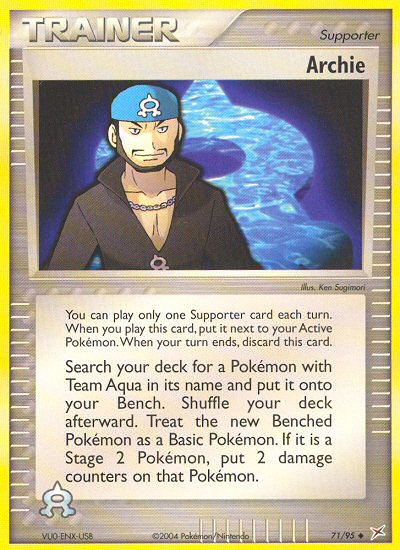 Archie (71/95) [EX: Team Magma vs Team Aqua] | Cracking-Singles