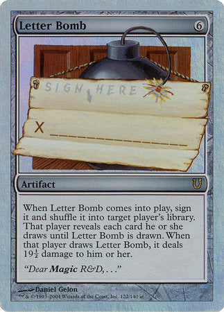 Letter Bomb (Alternate Foil) [Unhinged] | Cracking-Singles