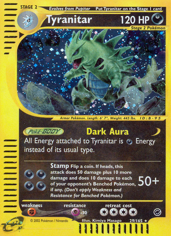 Tyranitar (29/165) [Expedition: Base Set] | Cracking-Singles