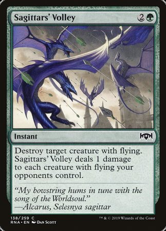 Sagittars' Volley [Ravnica Allegiance] | Cracking-Singles