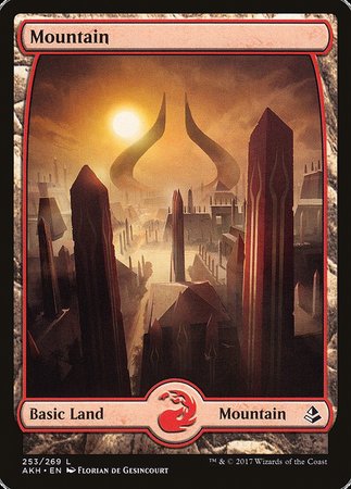 Mountain (253) - Full Art [Amonkhet] | Cracking-Singles