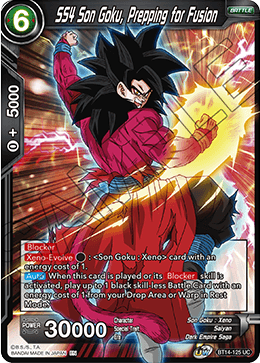 SS4 Son Goku, Prepping for Fusion (BT14-125) [Cross Spirits] | Cracking-Singles