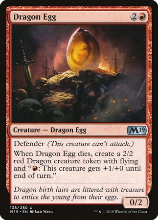 Dragon Egg [Core Set 2019] | Cracking-Singles