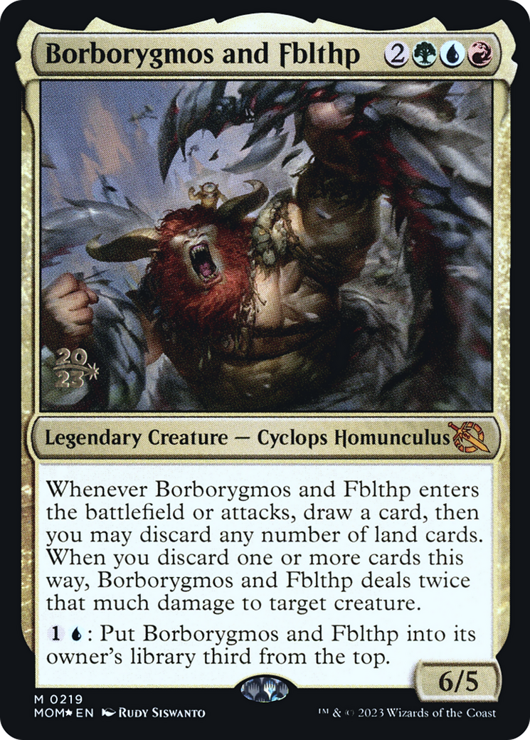 Borborygmos and Fblthp [March of the Machine Prerelease Promos] | Cracking-Singles