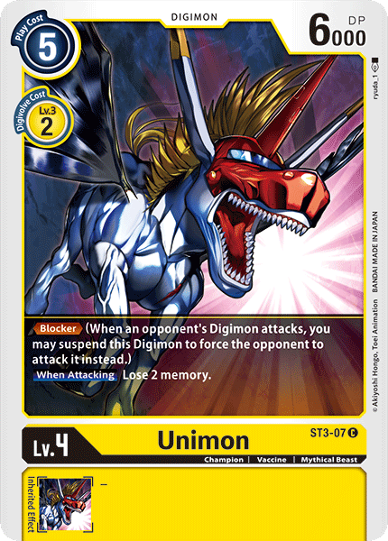 Unimon [ST3-07] [Starter Deck: Heaven's Yellow] | Cracking-Singles