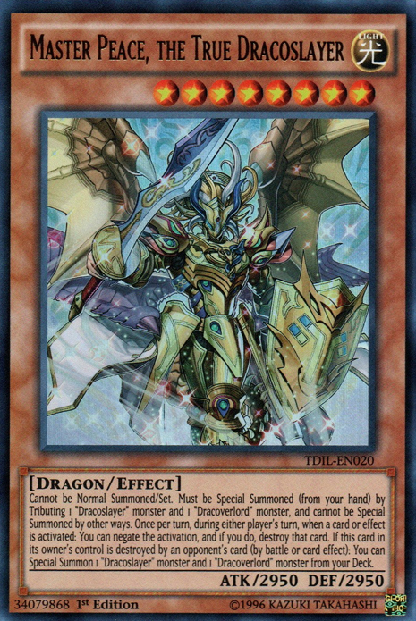 Master Peace, the True Dracoslayer [TDIL-EN020] Ultra Rare | Cracking-Singles