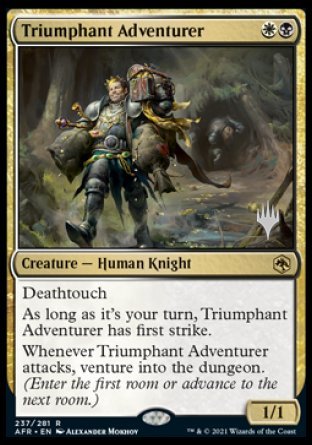 Triumphant Adventurer (Promo Pack) [Dungeons & Dragons: Adventures in the Forgotten Realms Promos] | Cracking-Singles