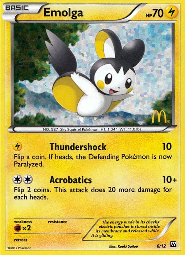 Emolga (6/12) [McDonald's Promos: 2012 Collection] | Cracking-Singles