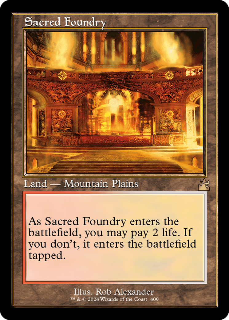 Sacred Foundry (Retro) [Ravnica Remastered] | Cracking-Singles