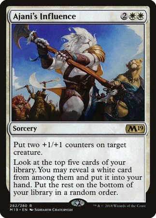 Ajani's Influence [Core Set 2019] | Cracking-Singles