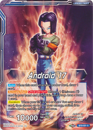 Android 17 // Android 17, Universal Guardian [BT9-021] | Cracking-Singles