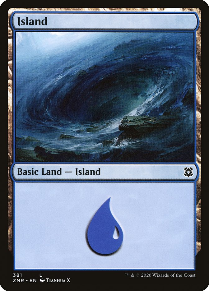 Island (381) [Zendikar Rising] | Cracking-Singles