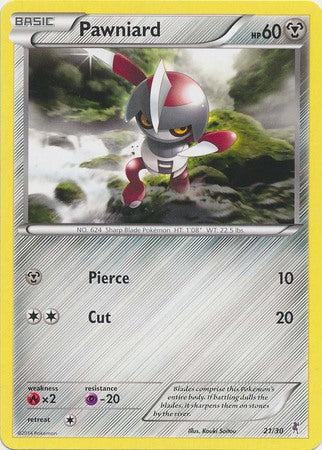 Pawniard (21/30) [XY: Trainer Kit 1 - Bisharp] | Cracking-Singles