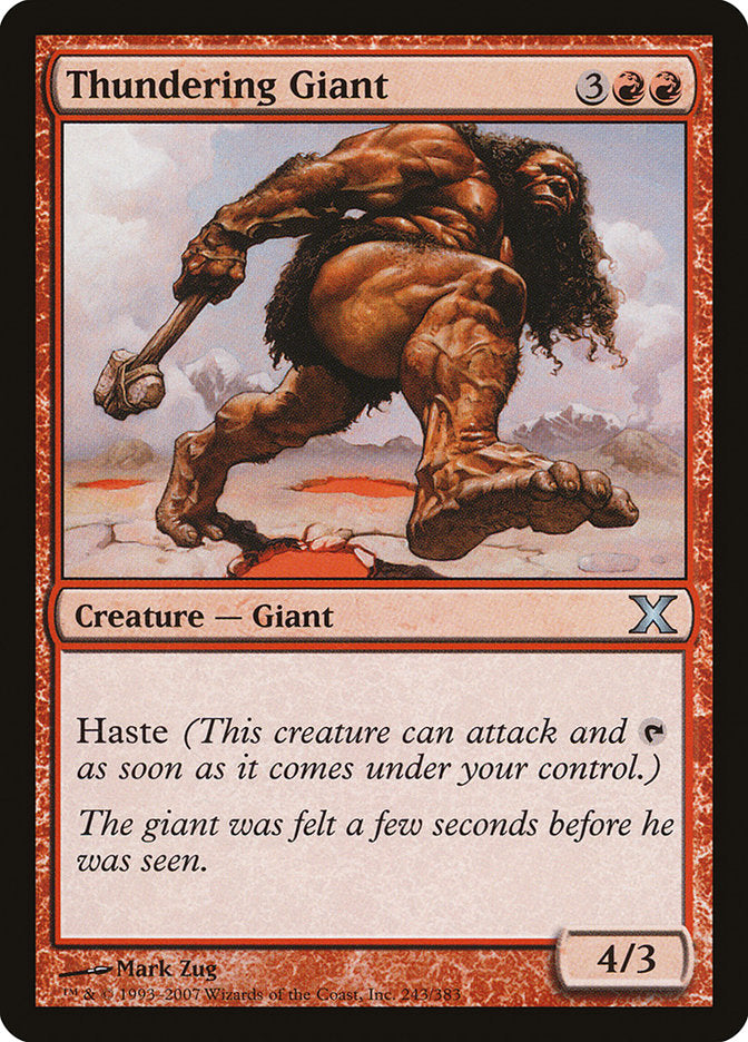 Thundering Giant [Tenth Edition] | Cracking-Singles