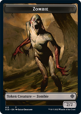 Zombie // Zombie Army Double-Sided Token [Starter Commander Decks] | Cracking-Singles