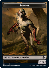 Zombie // Zombie Knight Double-Sided Token [Starter Commander Decks] | Cracking-Singles